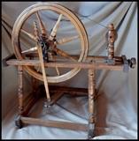 Antique spinning wheel