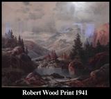 signed Robert Wood print 1941