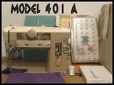 Singer Model 401 A with accessories