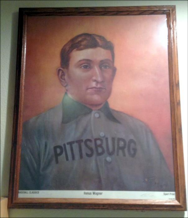Honus Wagner Limited Edition Print Signed by R Tallon  in 1981 ~ Series 1 ~ No. 207 of 367