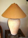 MC 7 $ 50.00
Pottery Clay Table Lamp with Burlap shade
This measures 31 inches tall. This is being sold for local pickup in Coral Springs, FL.