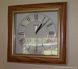 Bulova Quartz wall clock – This measures 12 inches wide by 11 ½ inches tall.
This is being sold for local pickup in Coral Springs, FL.