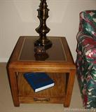 Glass top Coffee Table and 2 matching end tables.
Coffee table measures 53 inches long by 22 inches wide by 15 inches tall.
Each end table measures 20 inches tall by 22 inches wide and 27 inches deep, and has a bottom drawer. This is being sold for local pickup in Coral Springs, FL.