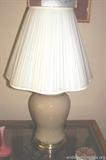 Tan Ceramic Lamp- measures 27 inches tall. This is being sold for local pickup in Coral Springs, FL.