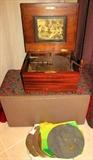 1910, German, Polyphone Disc Music Box with 20 discs...perfect working order
