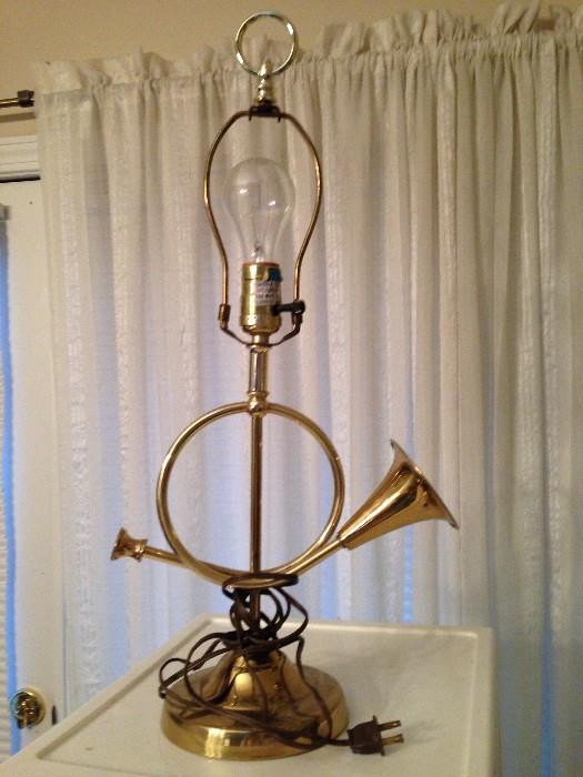 Unique bugle lamp