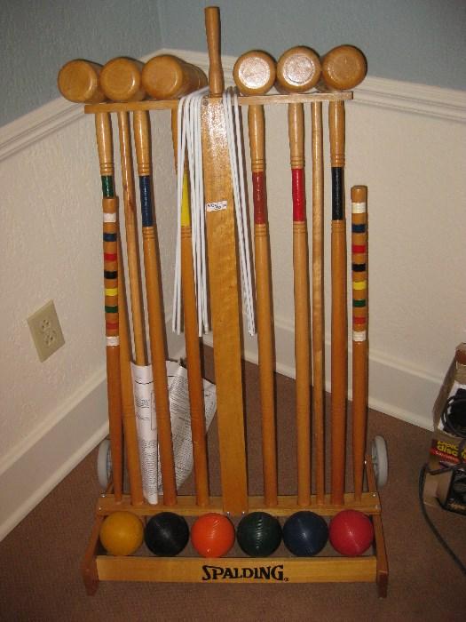 never used croquet set