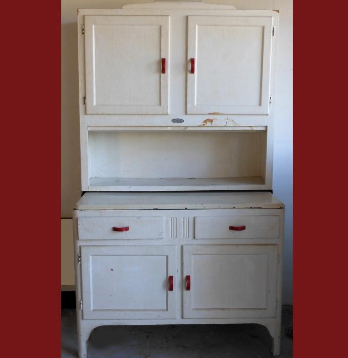 Vintage Sellers Kitchen Cabinet with Original Sellers Plaque