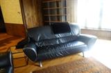 MID CENTURY LEATHER SOFA