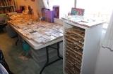 Craft and stamping supplies.
