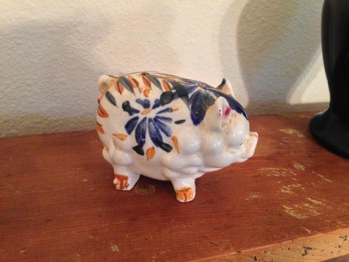 vintage porcelain pig occupied Japan