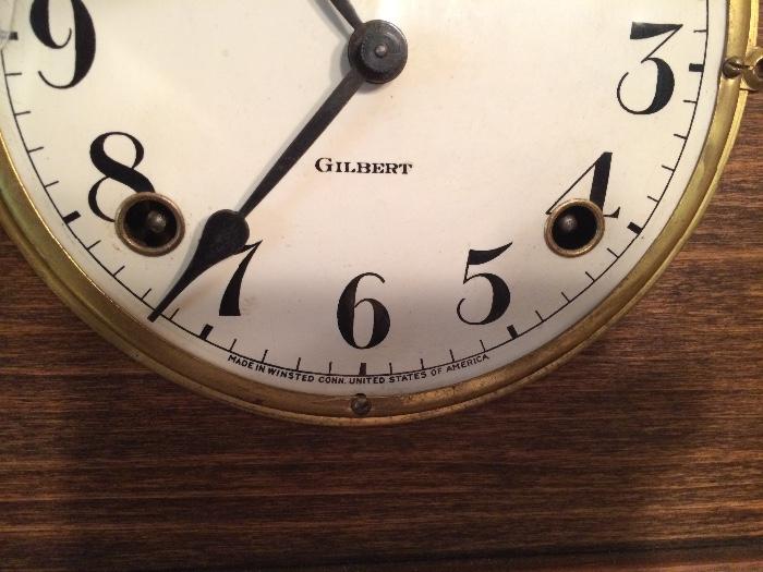 Antique Gilbert camelback clock
