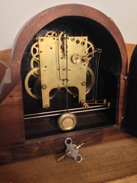 Antique Gilbert camelback clock