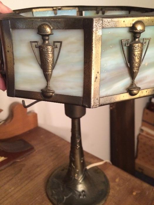 Antique Slag Glass lamp