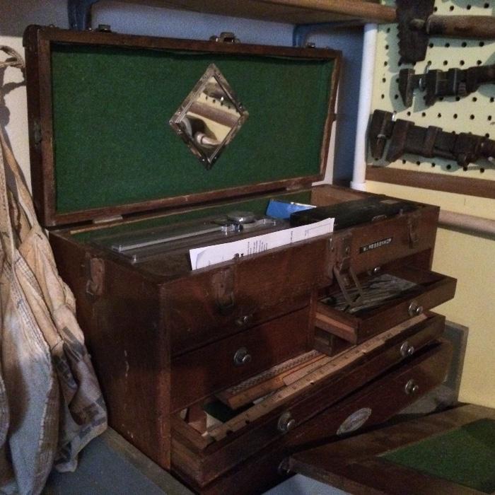 antique craftsman 7 drawer tool chest (tools sold separately) 