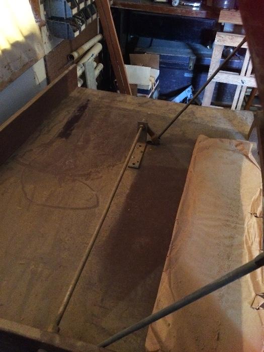 Antique drafting table
