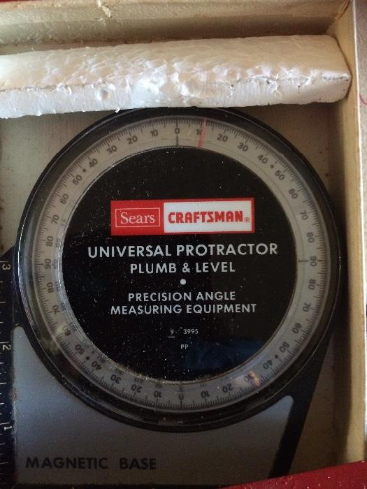 craftsman universal protractor plumb and level
