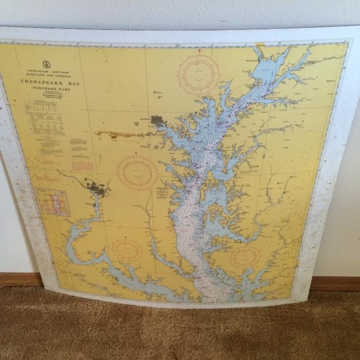Map Chart Chesapeake Bay