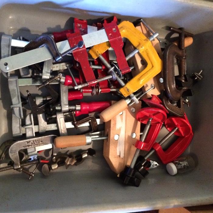 assorted clamps