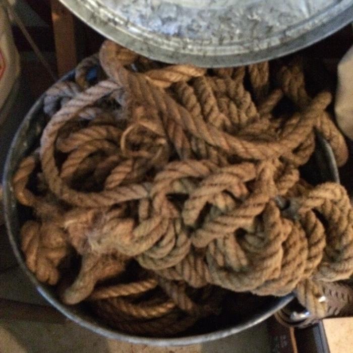 antique nautical line rope