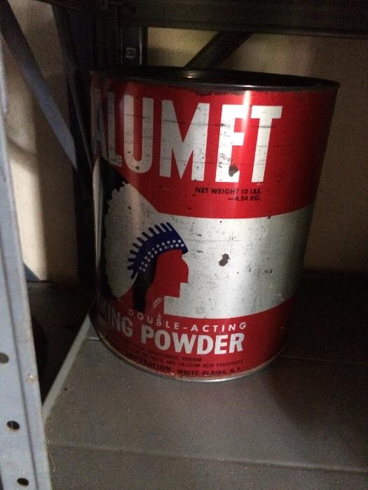 calumet baking powder tin 10 lb