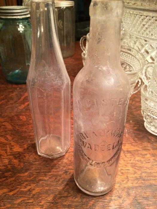 antique bottles-blackway & waddell bottling works