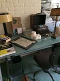    Modern table; Royal typewriter; office chair