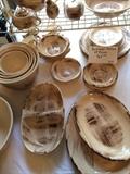    Vintage Vernonware "Barkwood" dishes