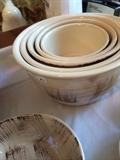   Vintage Vernonware "Barkwood" set of bowls
