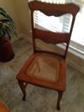 Pair of oak chairs...several nice old chairs