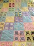 Modern quilt, handmade