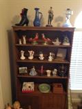 Nice hardwood book case, display cabinet 