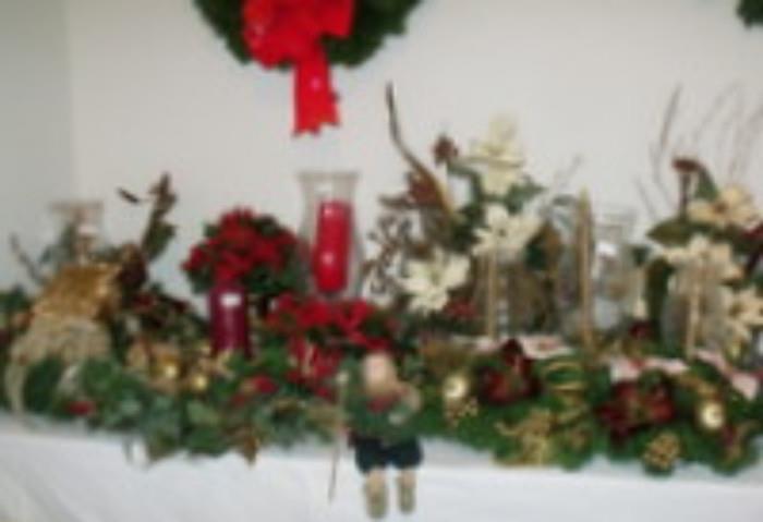 lots of beautiful Christmas arrangements (priced to sell quick)