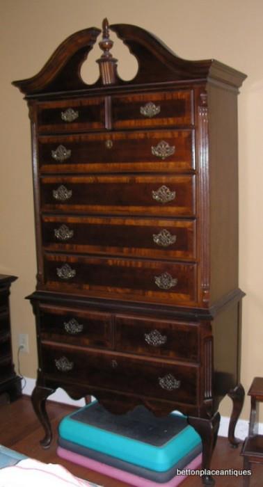 Cherry Queen Anne Highboy