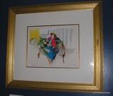 Tarkay Itschak Dans La Salon serigraph on arches paper