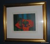 Marcel Mouly Pichet et compotier a la grappe raisins litho on arches paper