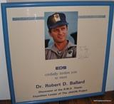 Dr Robert Ballard finder of the Titanic autograph