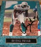 Irving Fryar autograph