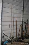 Fishing Rods and Garden Tools