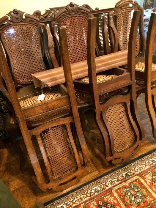                 Six cane chairs - need repair