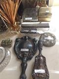                        Silver vanity set