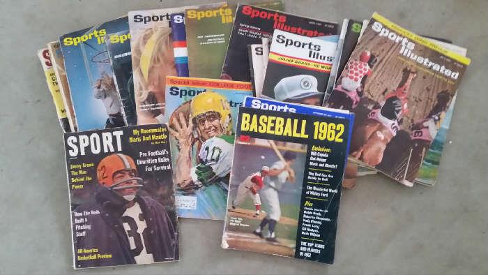 Sports magazines from the 1960's