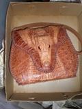 Authentic alligator purse with head and feet