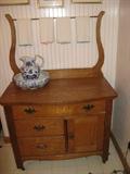 Antique Oak Wash Stand