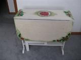 Hand Painted Shabby Ciic Drop Leaf Table