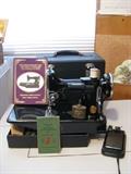 Featherweight  Model "221"Sewing machine  with original case, accessories & paperwork