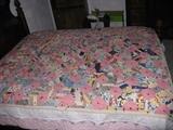 Vintage Crazy Patchwork Quilt