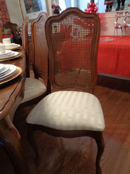 closeup of the Thomasville chairs
