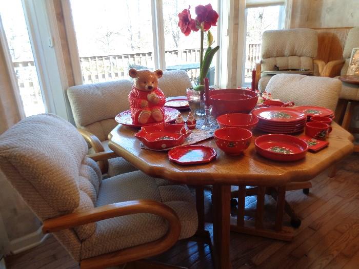 table & 4 chairs w/2 matching barstools