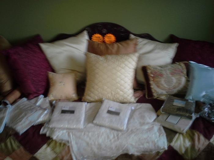 Day bed with mattress and bedding with pillows $250.00 ALL..NOW $100.00